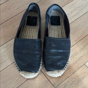 Tory Burch Black Espadrilles - size 8